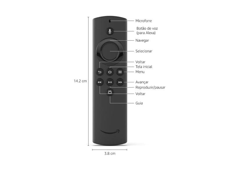 Fire TV Stick Amazon Lite 8 GB Full HD Fire OS HDMI Alexa Amazon