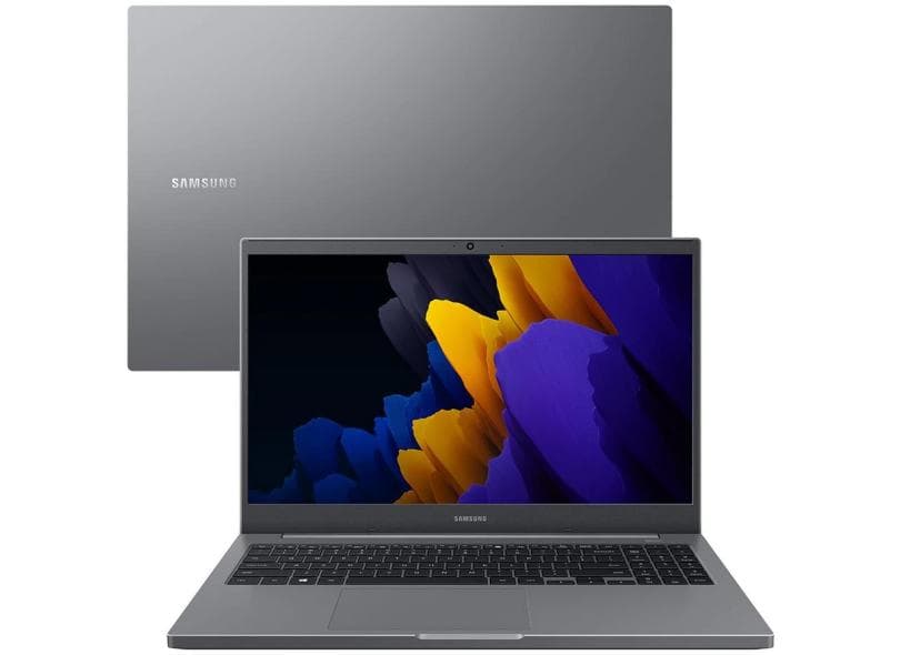 Notebook Samsung Book Intel Core i3 1115G4 11ª Geração 8.0 GB de RAM 1024 GB 15.6 " Full Windows 10 NP550XDA-KT5BR