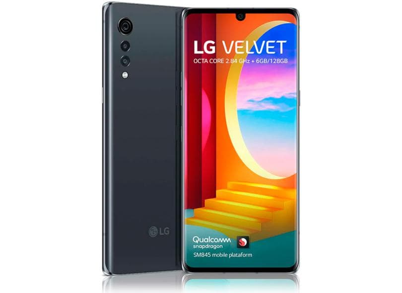 Smartphone LG Velvet LMG910EMW 128GB Câmera Tripla Qualcomm SM845 Android 10