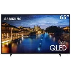 Smart TV 65" QLED 4K Samsung 65Q60A, Modo Game, Som em Movimento Virtual, Tela sem limites, Design slim, Visual livre de cabos