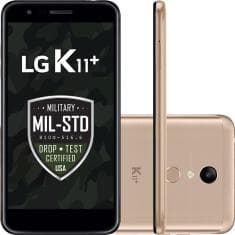 Smartphone LG K11+ 32GB Dual Chip Android 7.0 Tela 5.3" Octa Core 1.5 Ghz 4G Câmera 13MP - Dourado
