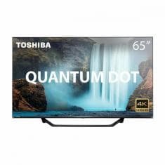 Smart Tv Toshiba Led Quantum Dot 65 Polegadas Uhd 4k Hdr Entradas Hdmi Usb 65m550kb - Tb002 - Preto