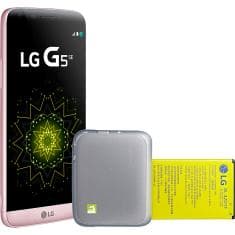 Smartphone LG G5 Se 32GB - Rosa + Acessório Camera Modular Para Celular Lg G5 Modelo Cbg-700