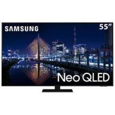 Smart TV 55" Neo QLED 4K Samsung 55QN85A, Mini Led, Painel 120hz, Processador IA, Som em Movimento, Tela sem limites, Design slim