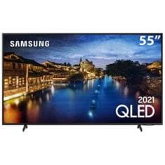 Smart TV 55" QLED 4K Samsung 55Q60A, Modo Game, Som em Movimento Virtual, Tela sem limites, Design slim, Visual livre de cabos