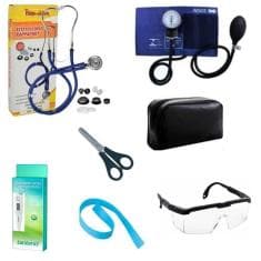 kit acadêmico de enfermagem Premium Azul