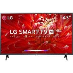 Smart TV LG 43" Full HD 43LM6370 Wi-Fi Bluetooth HDR Thinqai Compatível Com Inteligência Artificial