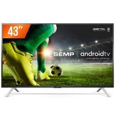 Smart TV LED 43'' Full HD Semp 43S5300 2 HDMI 1 USB Wi-Fi Android